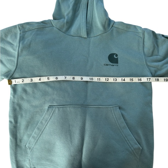 Carhartt green hoodie. (Big kids) - Picture 7 of 10